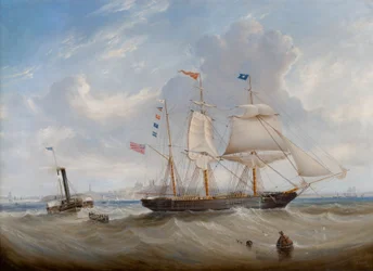 El velero «Anne» saliendo del río Tyne, 1859